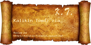 Kalikin Tomázia névjegykártya